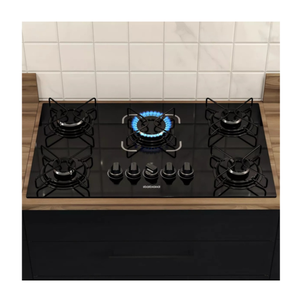 Cooktop a gás Itatiaia Preto 5 Bocas Essencial Bivolt 127V/220V 620CT50153 - Image 5