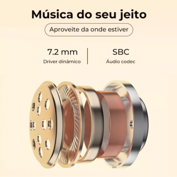 Fone De Ouvido QCY T13 Com 4 Microfones E Bluetooth 5.1 Cor Preto - Image 6