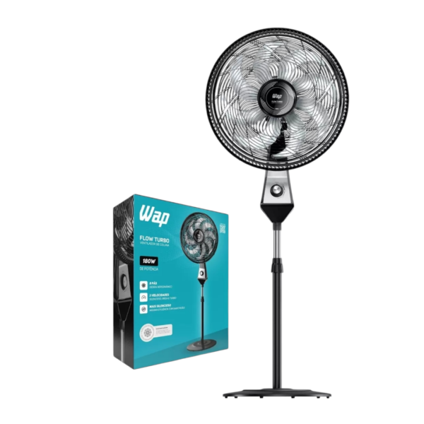 Ventilador Coluna 50cm 180w 8 Pás Silencioso Wap Flow Turbo Frequência 60 Hz 220V - Image 8